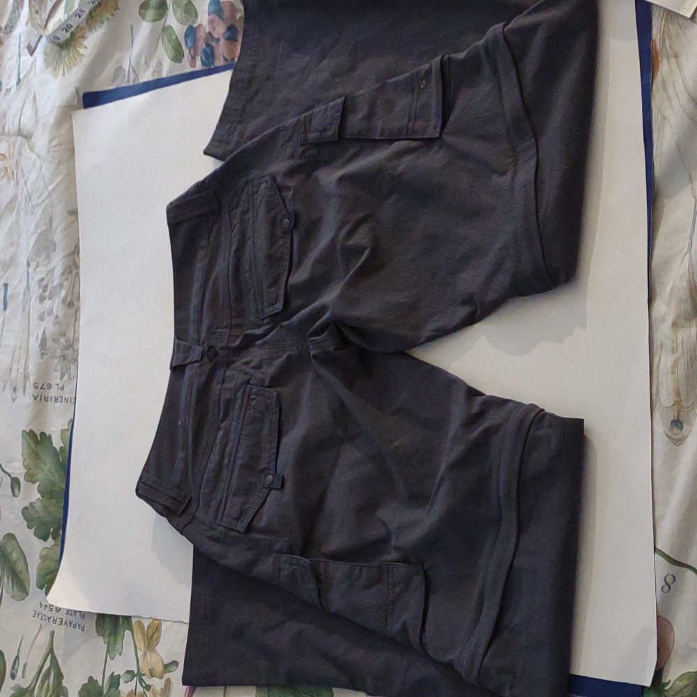 Prana Womens grey outdoor pants with zippers at knees size 0 - Picture 7 of 10